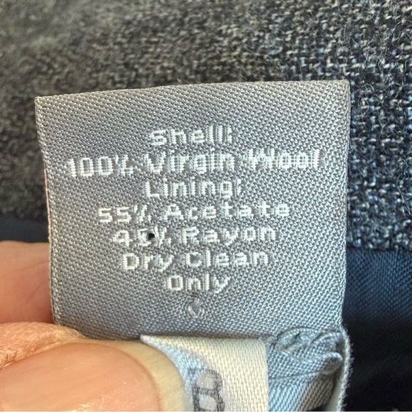 Ann Taylor Classic Career Wear Wool Tailored Lined Blazer Jacket Size 6 Gray - Picture 6 of 11